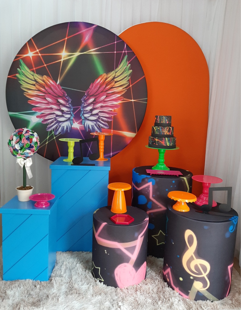 Asas Neon (Mod1) - Três Marias Festas