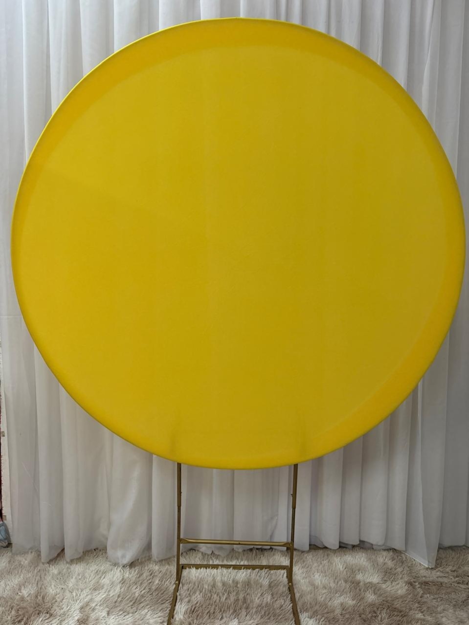 Painel Sublimado Amarelo - Três Marias Festas