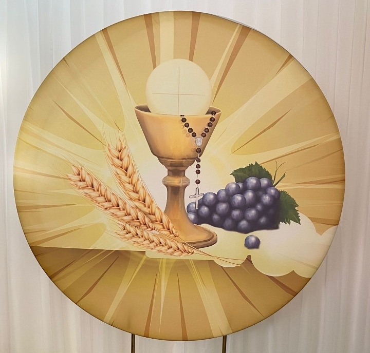 Painel Sublimado Eucaristia  - Três Marias Festas