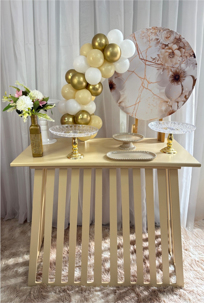 Mini Kit Floral Dourado (Mod2) - Três Marias Festas