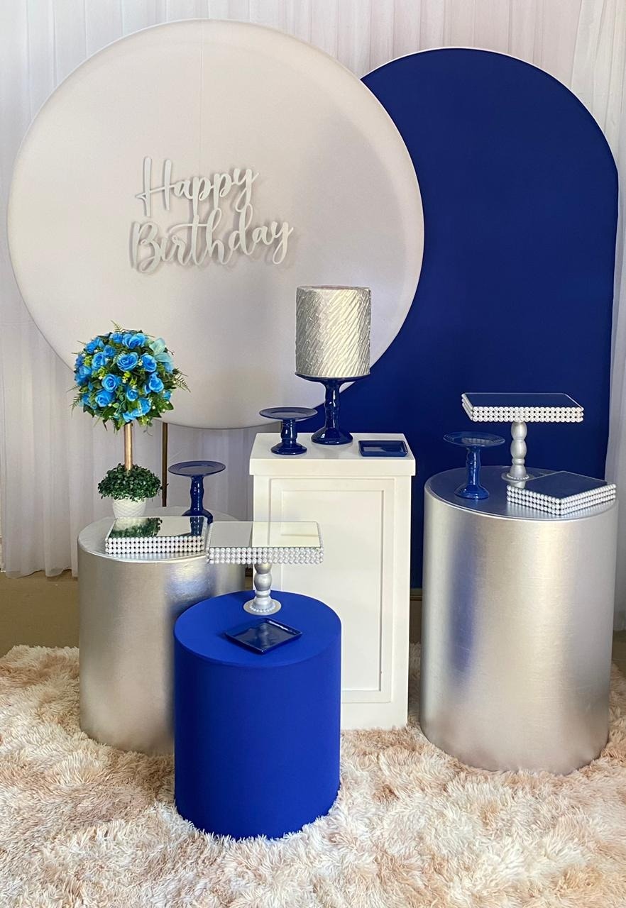 Happy Prata, Azul Royal - Três Marias Festas