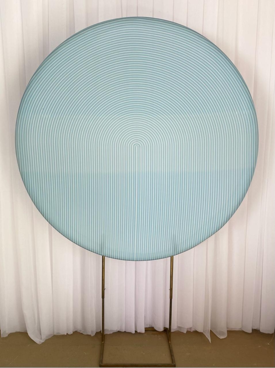 Painel Sublimado Ripado Azul - Três Marias Festas