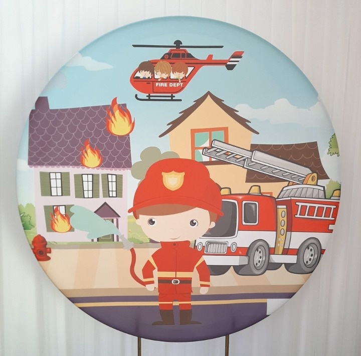Painel Sublimado Bombeiros  - Três Marias Festas