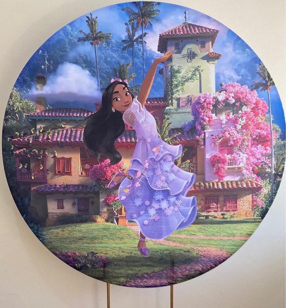 Painel Sublimado Isabela (Encanto) - Três Marias Festas