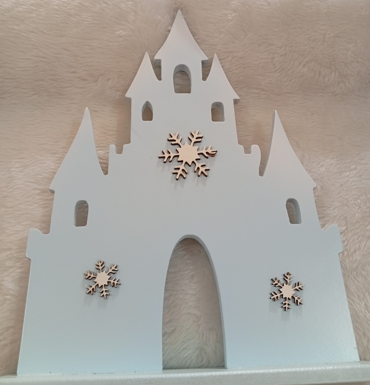 Displays Mdf 3D - Castelo- Frozen  - Três Marias Festas