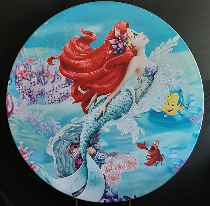 Painel Sublimado Sereia Ariel (Pequena Sereia)  - Três Marias Festas