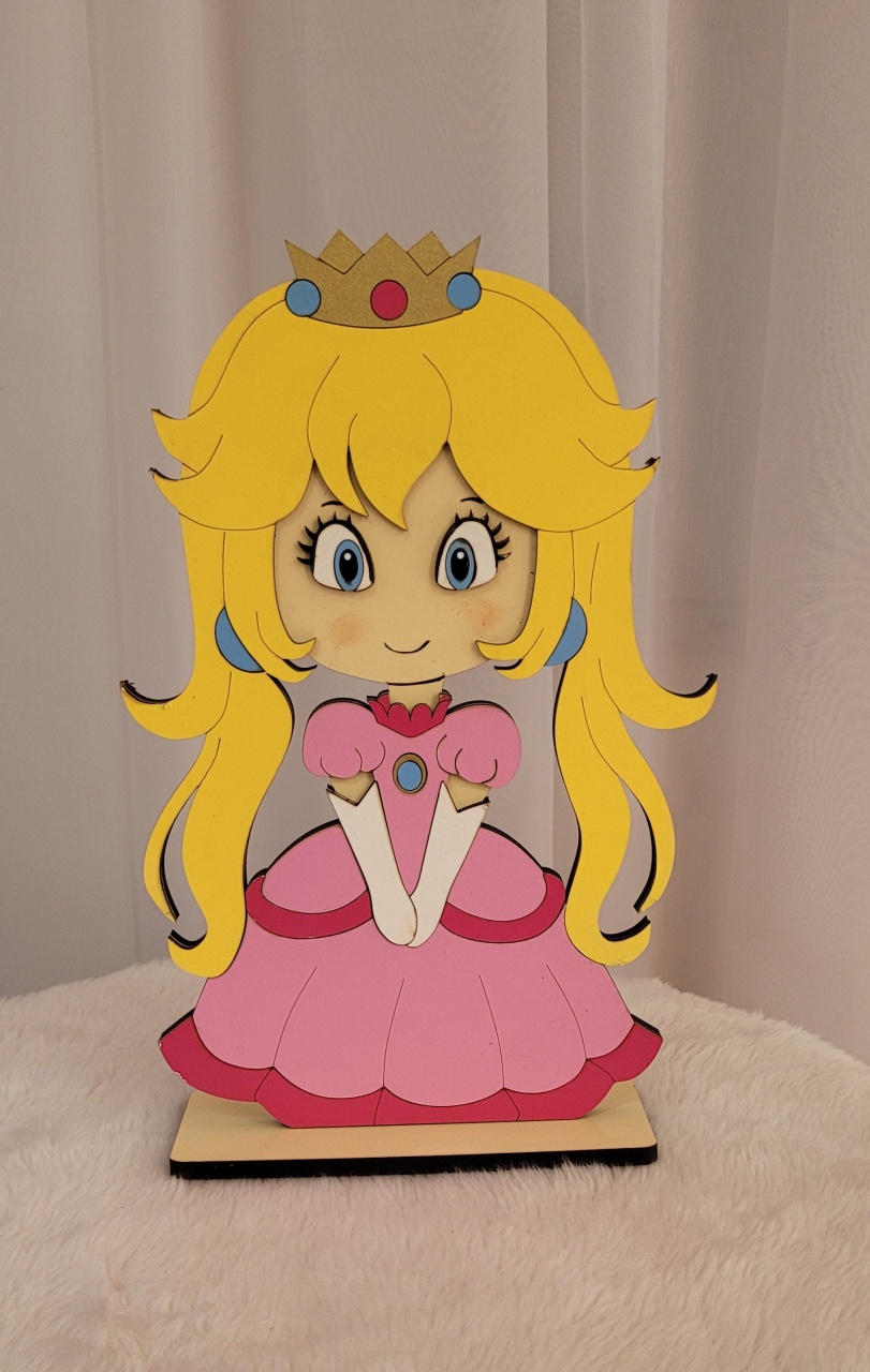Display Mdf 3D Princesa Mário Bross - Três Marias Festas