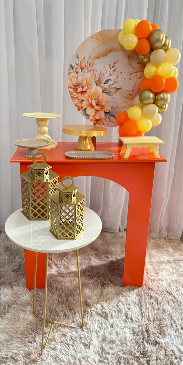 Mini Kit Floral Laranja - Três Marias Festas
