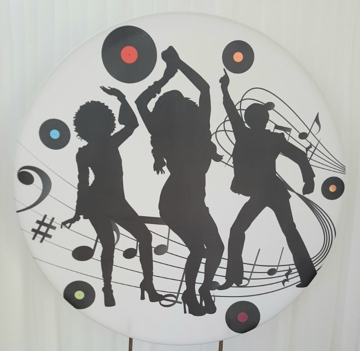 Painel Sublimado Disco Dance (Flashback) - Três Marias Festas