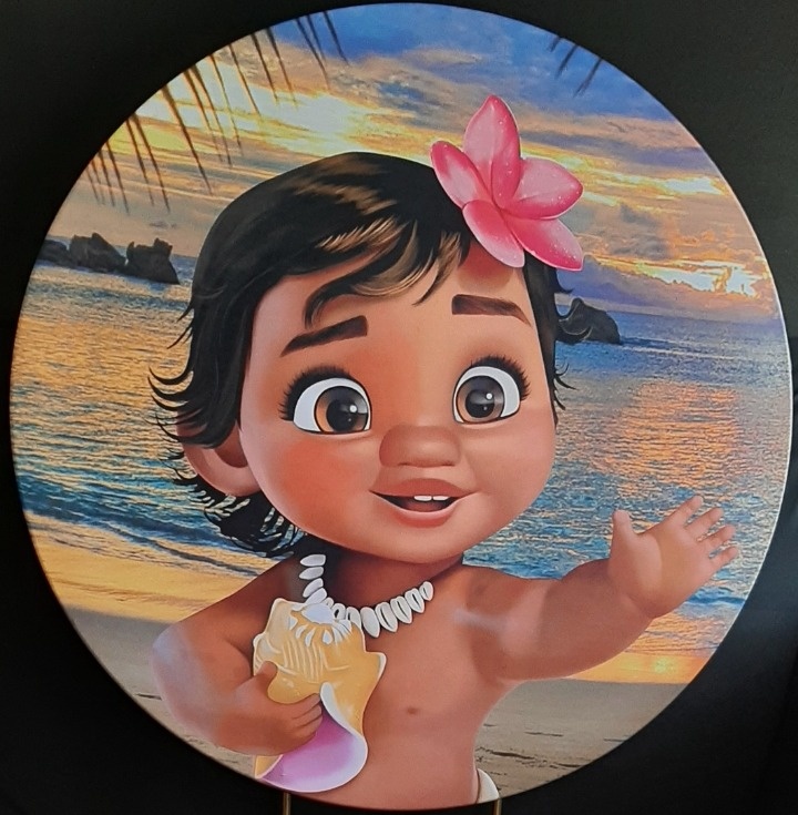 Painel Sublimado Moana Baby  - Três Marias Festas
