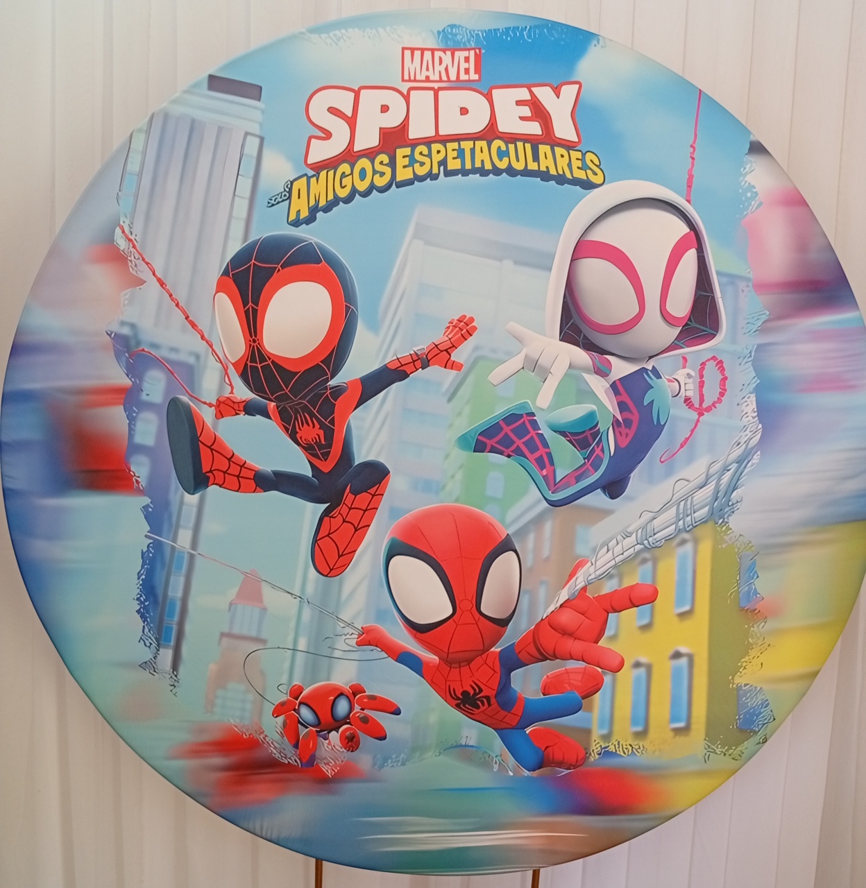 Painel Sublimado Amigos Spyder - Três Marias Festas