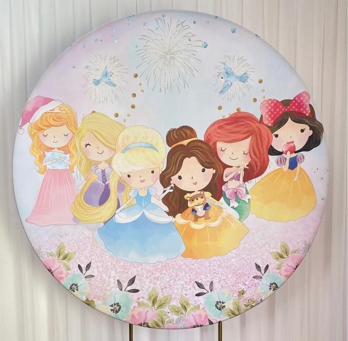 Painel Sublimado Princesas Baby  - Três Marias Festas