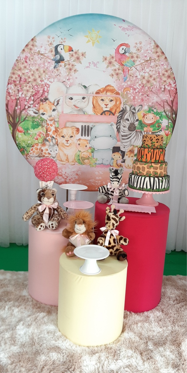 Safari Candy Rosa - Três Marias Festas