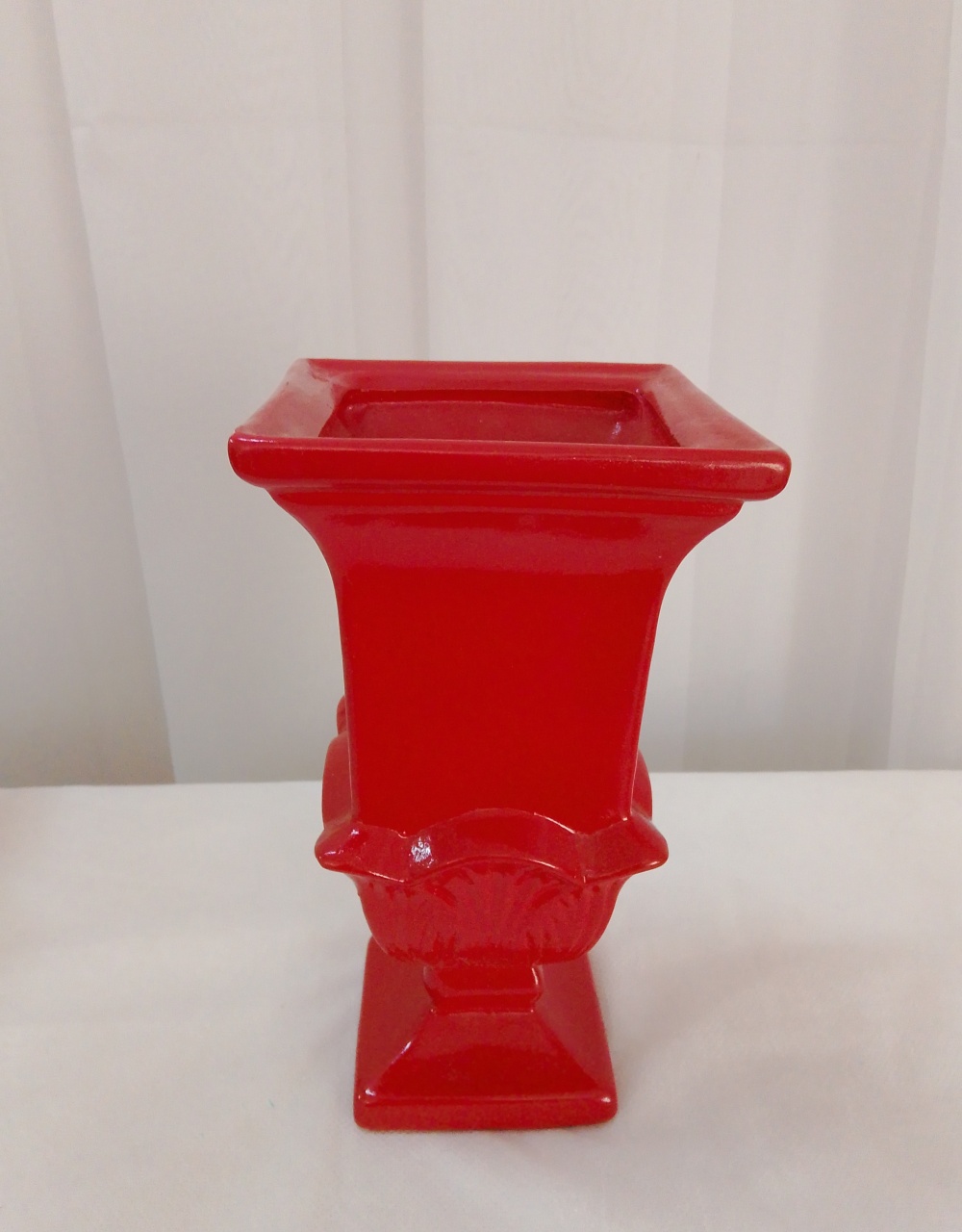 Vaso Cerâmica Vermelho Mod1 - Três Marias Festas
