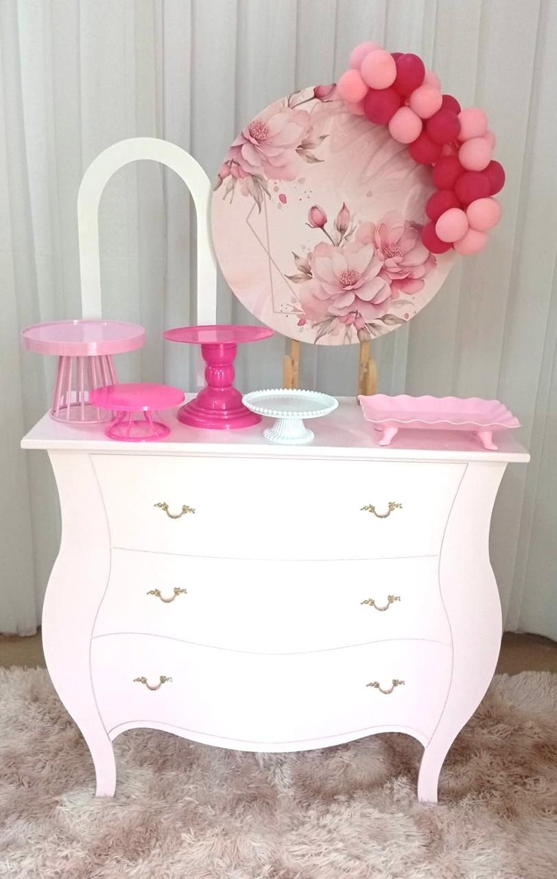Mini Kit Floral Rosa - Três Marias Festas