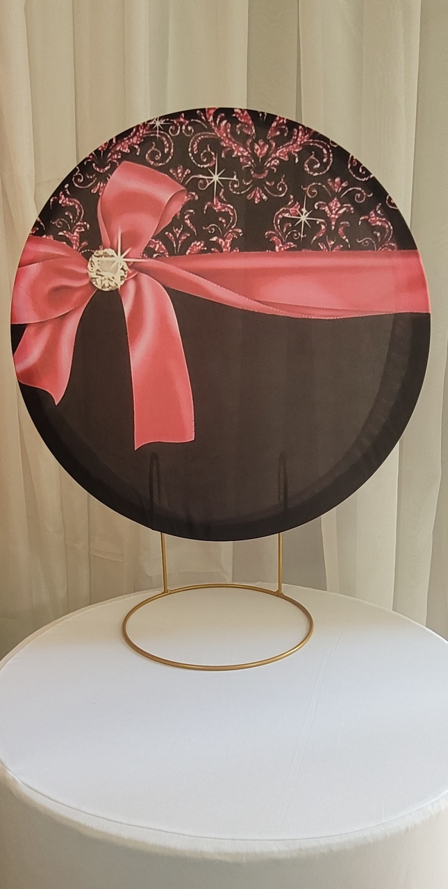 Laço Rosa  - Três Marias Festas