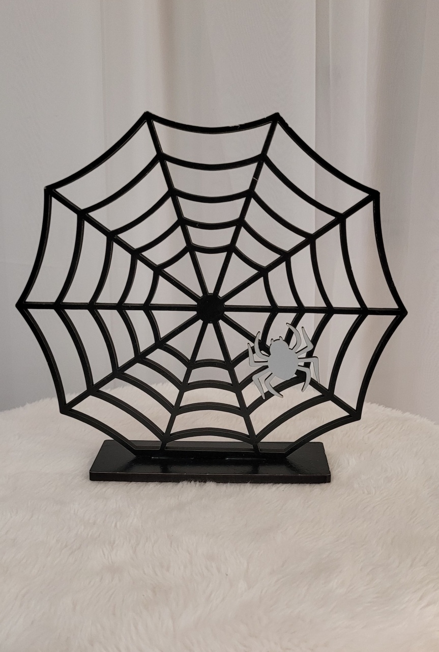 Display Mdf 3D Teia de Aranha - Três Marias Festas