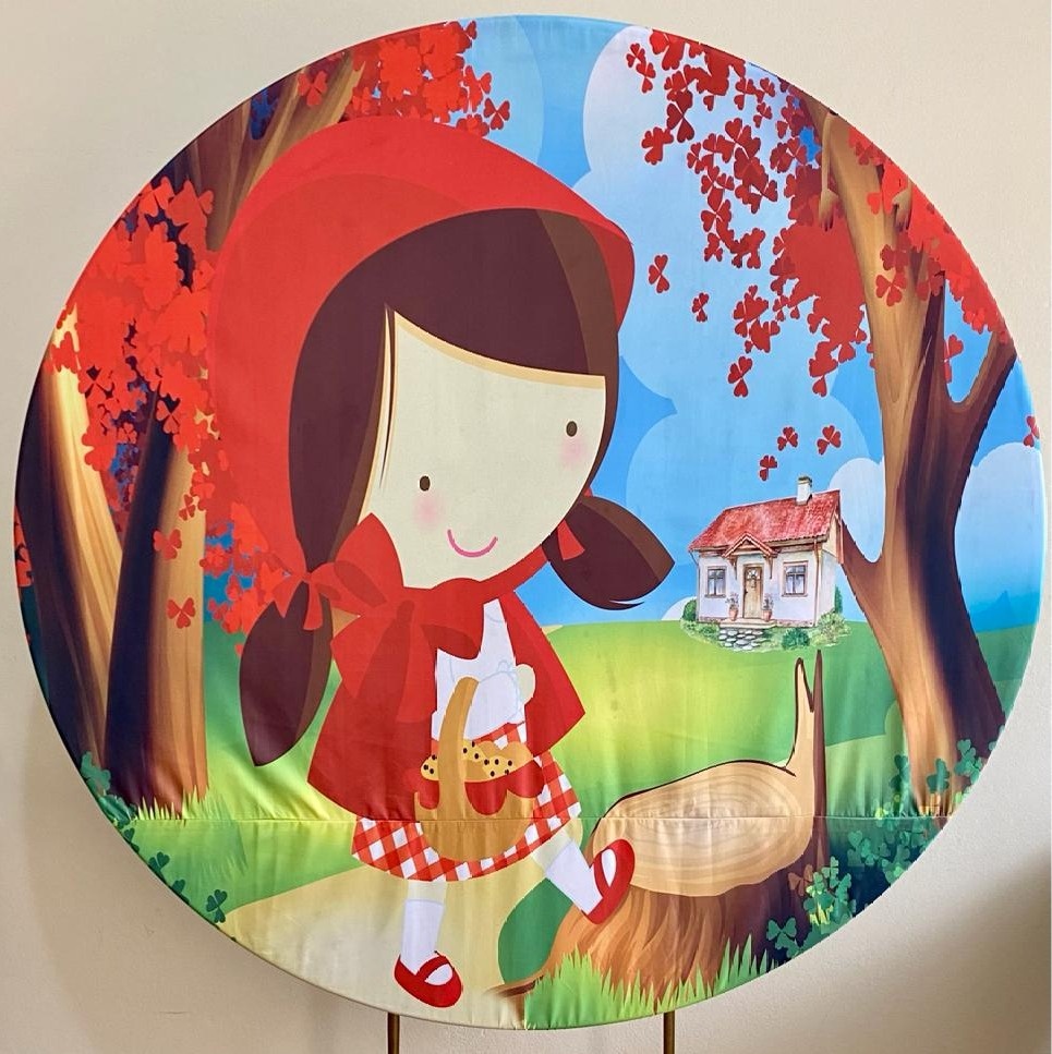 Painel Sublimado  Chapeuzinho Vermelho  - Três Marias Festas