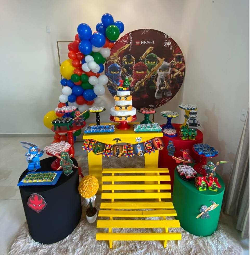 Projetos & Montagens de Decoração - Ninja Go - Três Marias Festas