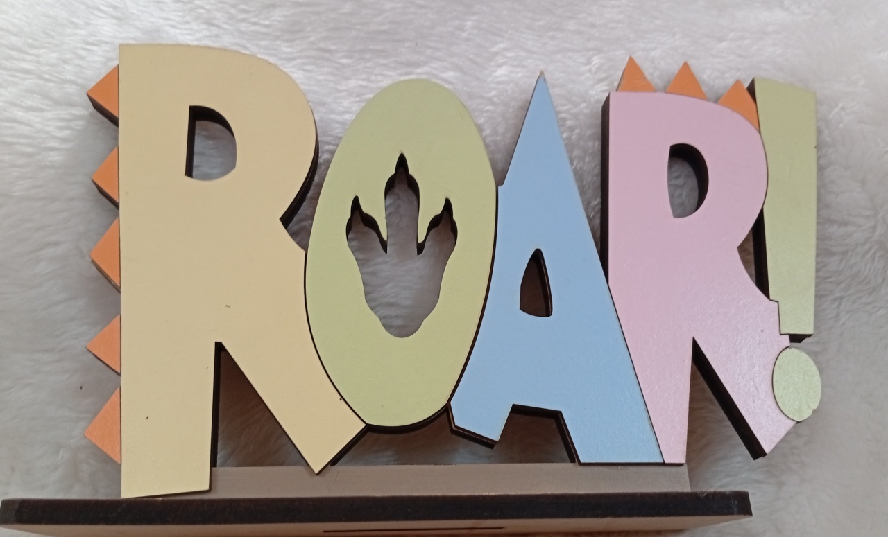 Displays Mdf 3D - Roar - Três Marias Festas