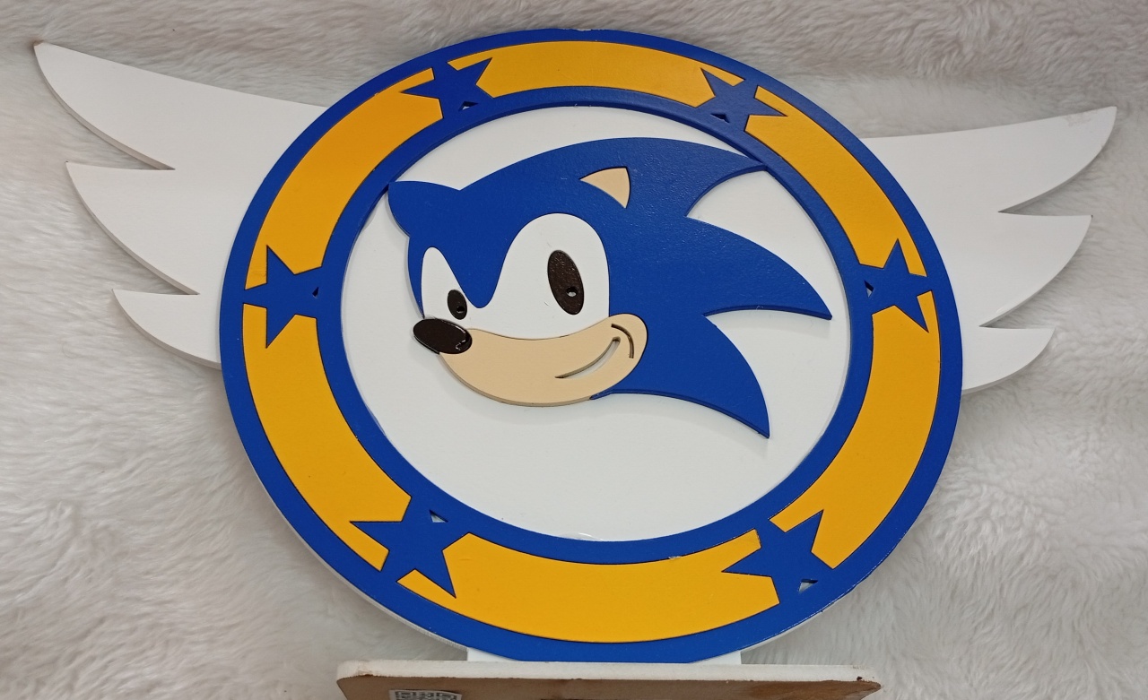 Displays Mdf 3D - Sonic Mod4 - Três Marias Festas