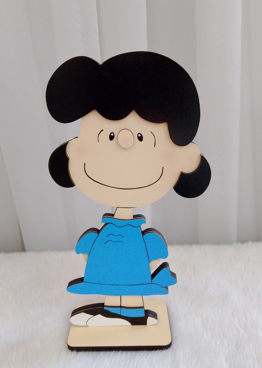 Displays Mdf 3D - Lucy van Pelt (Turma Do Snoopy) - Três Marias Festas