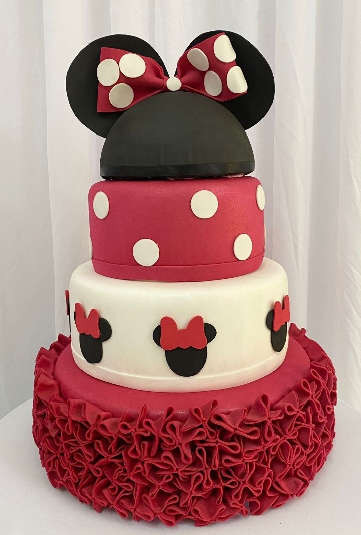 Minnie Vermelho Escuro - Três Marias Festas