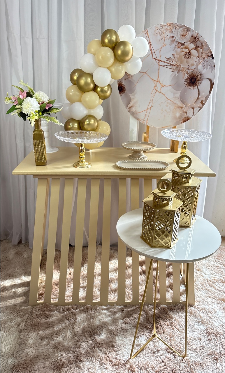 Mini Kit Floral Dourado - Três Marias Festas