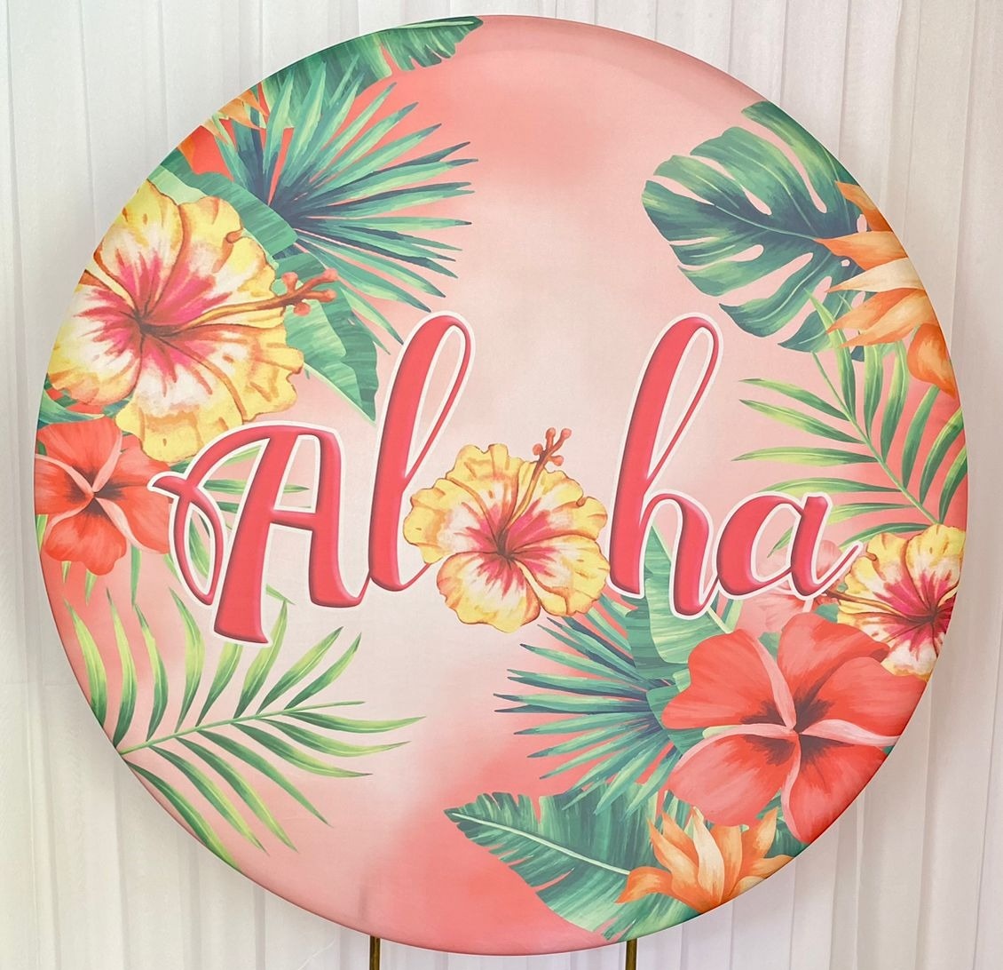 Painel Sublimado Aloha - Três Marias Festas