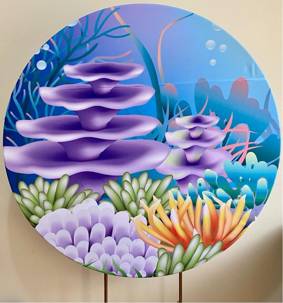Painel Sublimado Fundo Do Mar (2 Opçâo) - Três Marias Festas