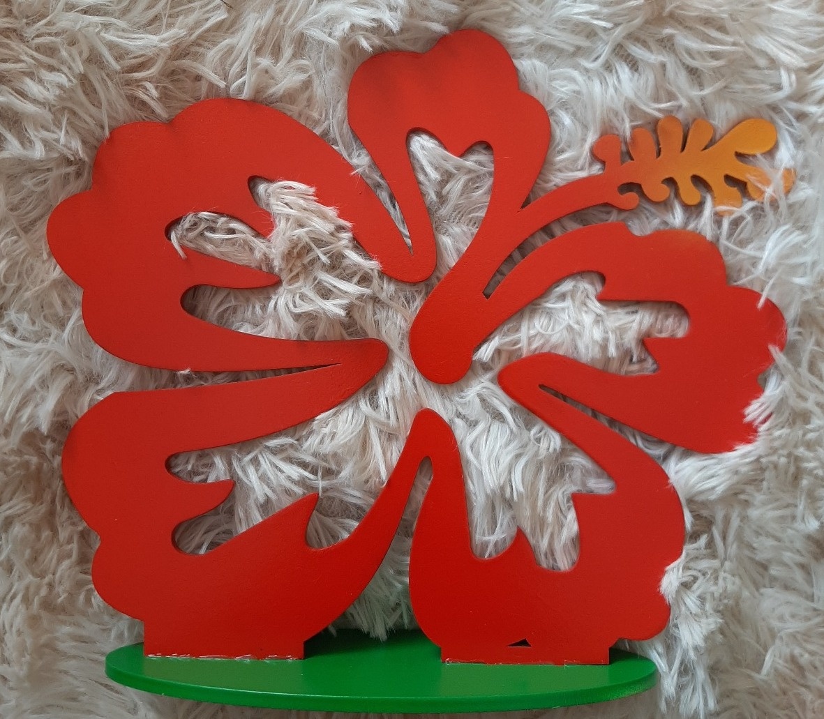 Displays Mdf 3D - Hibisco (Moana) Mod1 - Três Marias Festas
