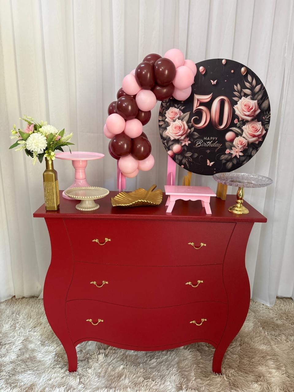 Mini Kit 50 Anos (Happy Birthday) - Três Marias Festas