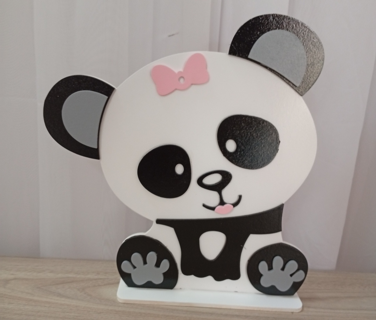 Displays Mdf 3D -  Pandinha Mod1 - Três Marias Festas