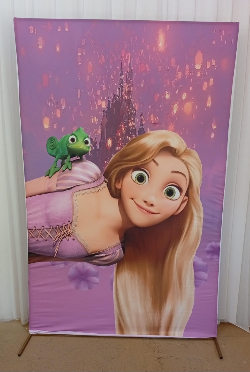 Capa Painel Romano Enrolados (Rapunzel) - Três Marias Festas