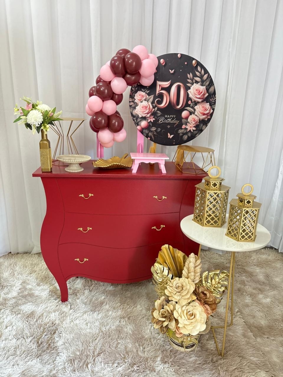 Mini Kit 50 Anos (Happy Birthday) (Mod2) - Três Marias Festas