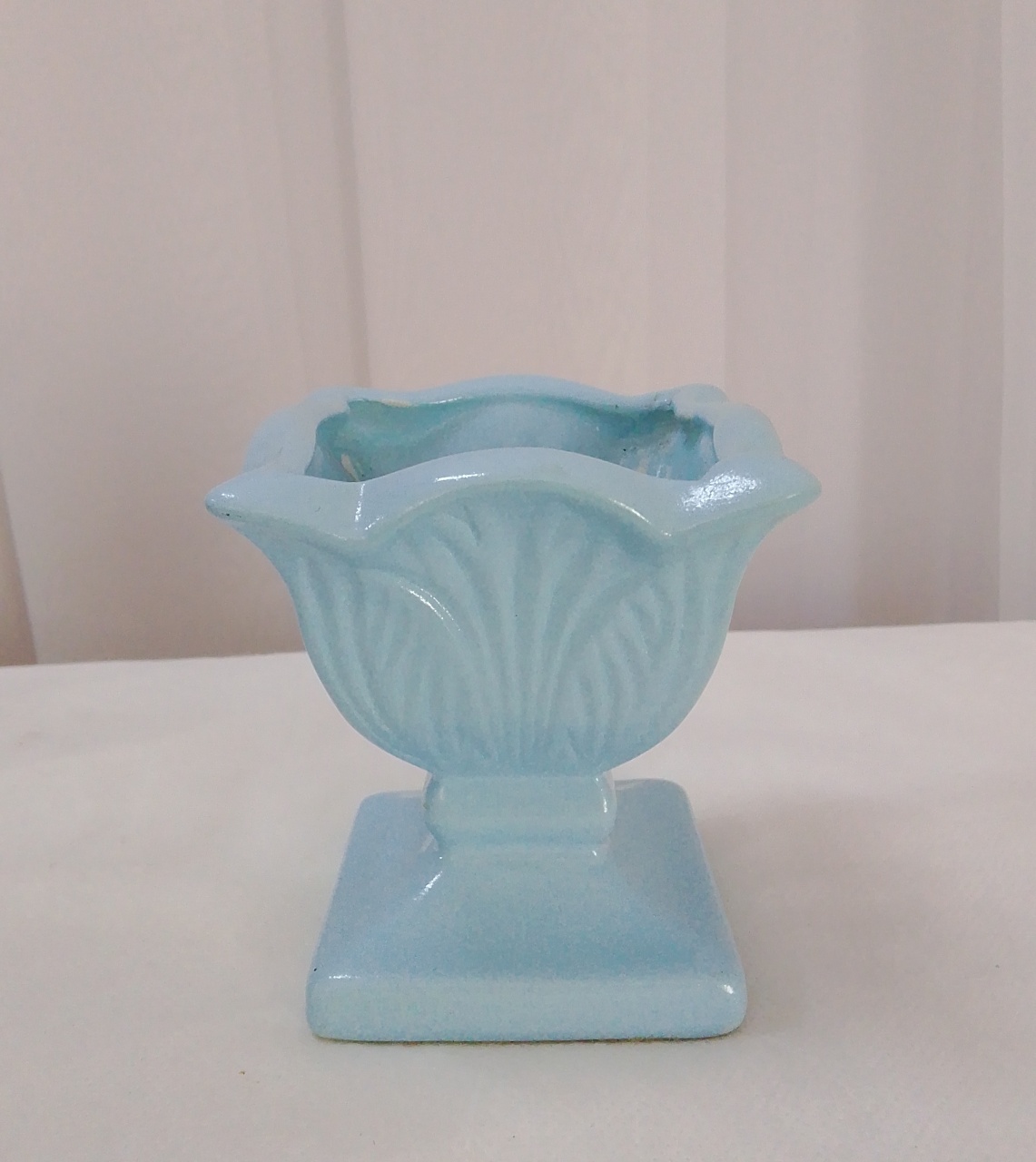 Vaso Cerâmica Azul Bebê - Três Marias Festas