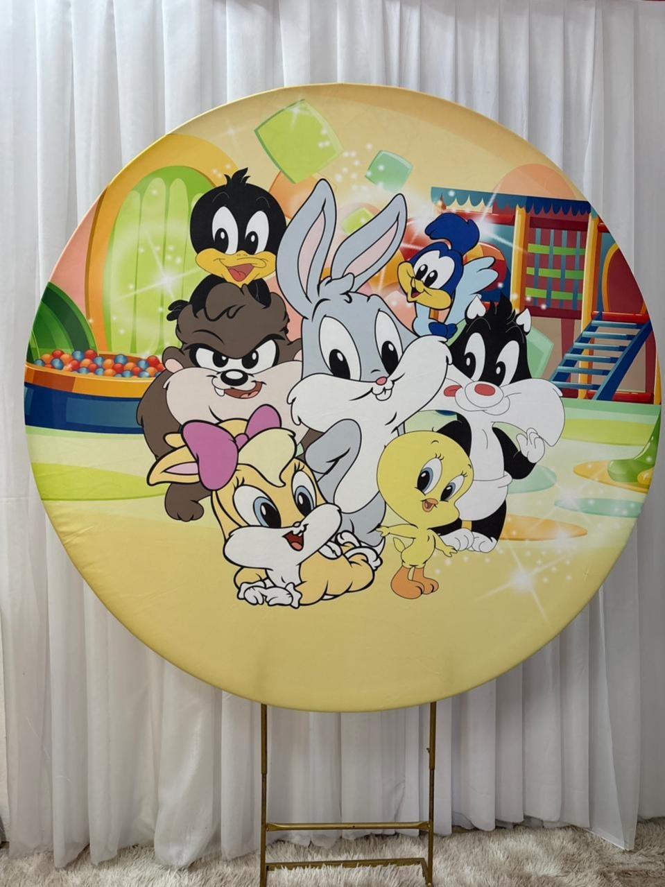 Painel Sublimado Looney Tunes Baby - Três Marias Festas