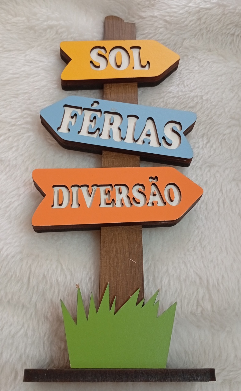 Displays Mdf 3D - Férias  - Três Marias Festas