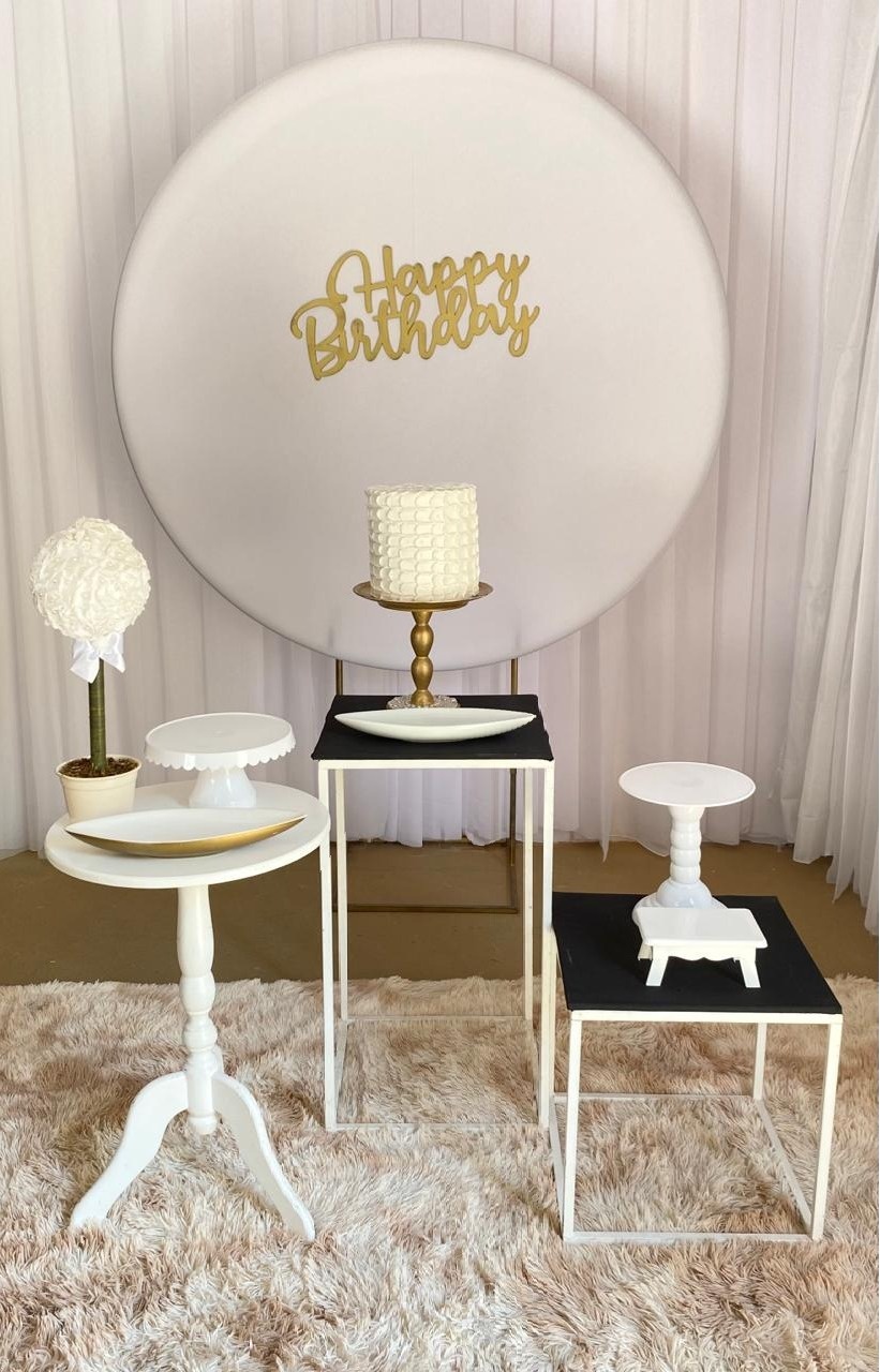 Happy Birthday Branco Mod1 - Três Marias Festas