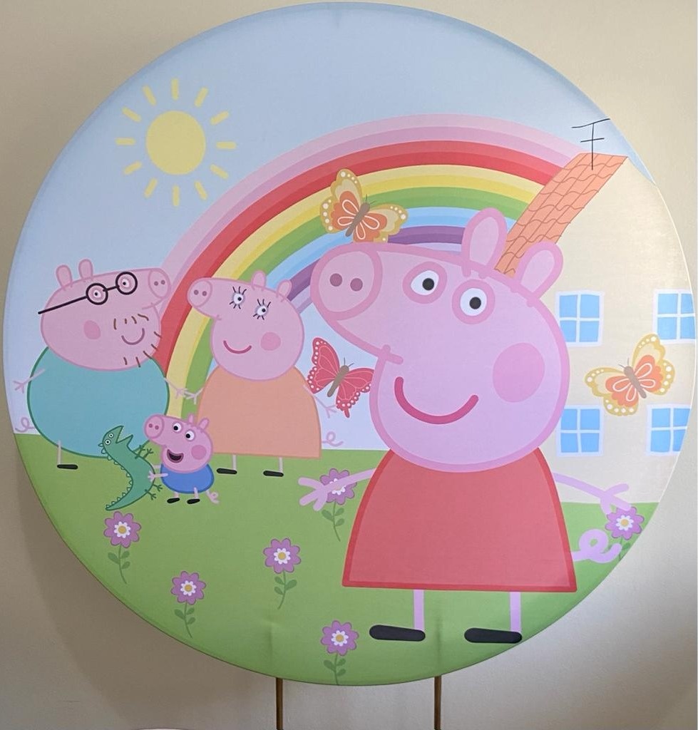 Painel Sublimado  Peppa Pig - Três Marias Festas