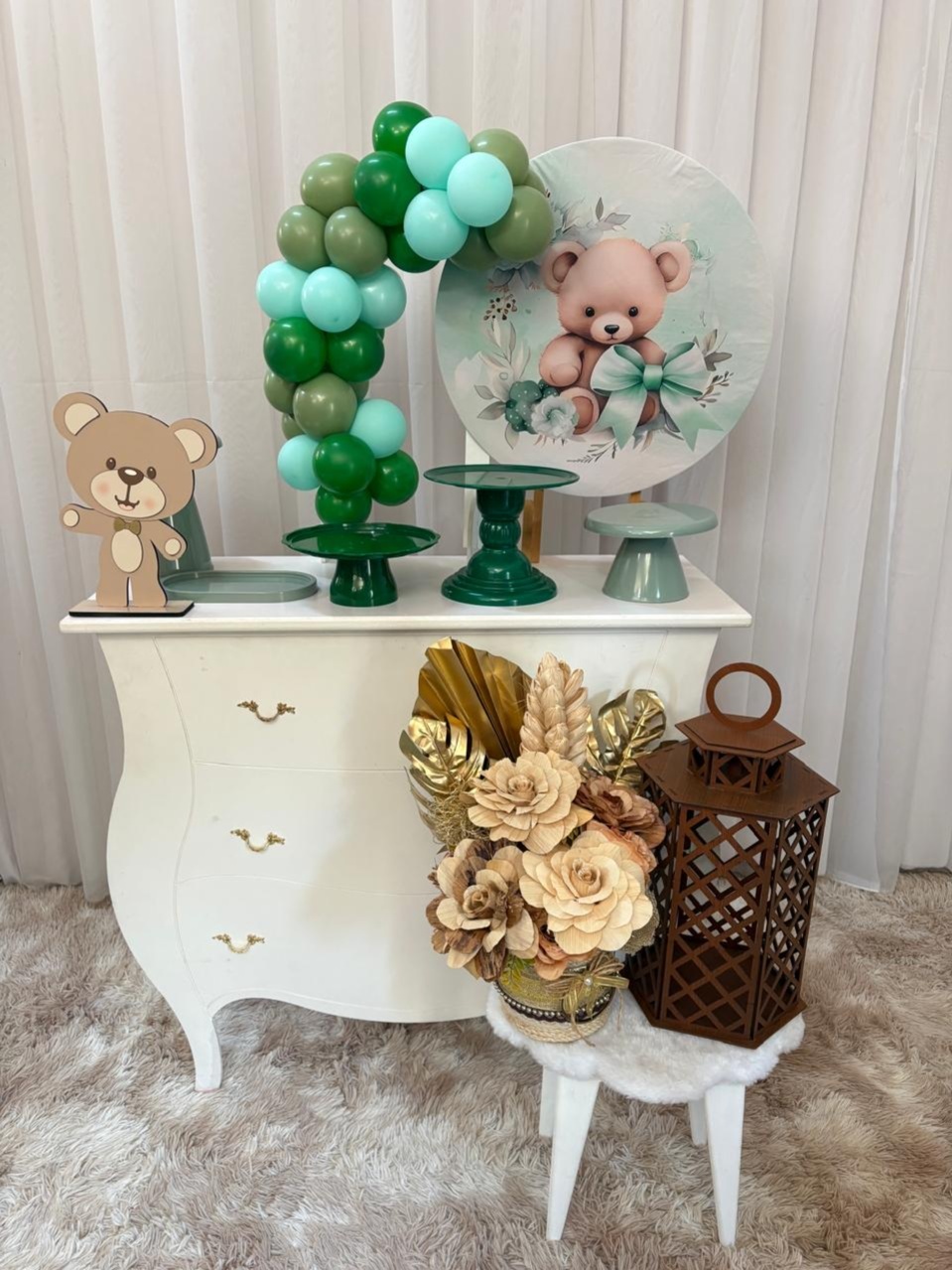Mini Kit Ursinho Verde (Mod2) - Três Marias Festas