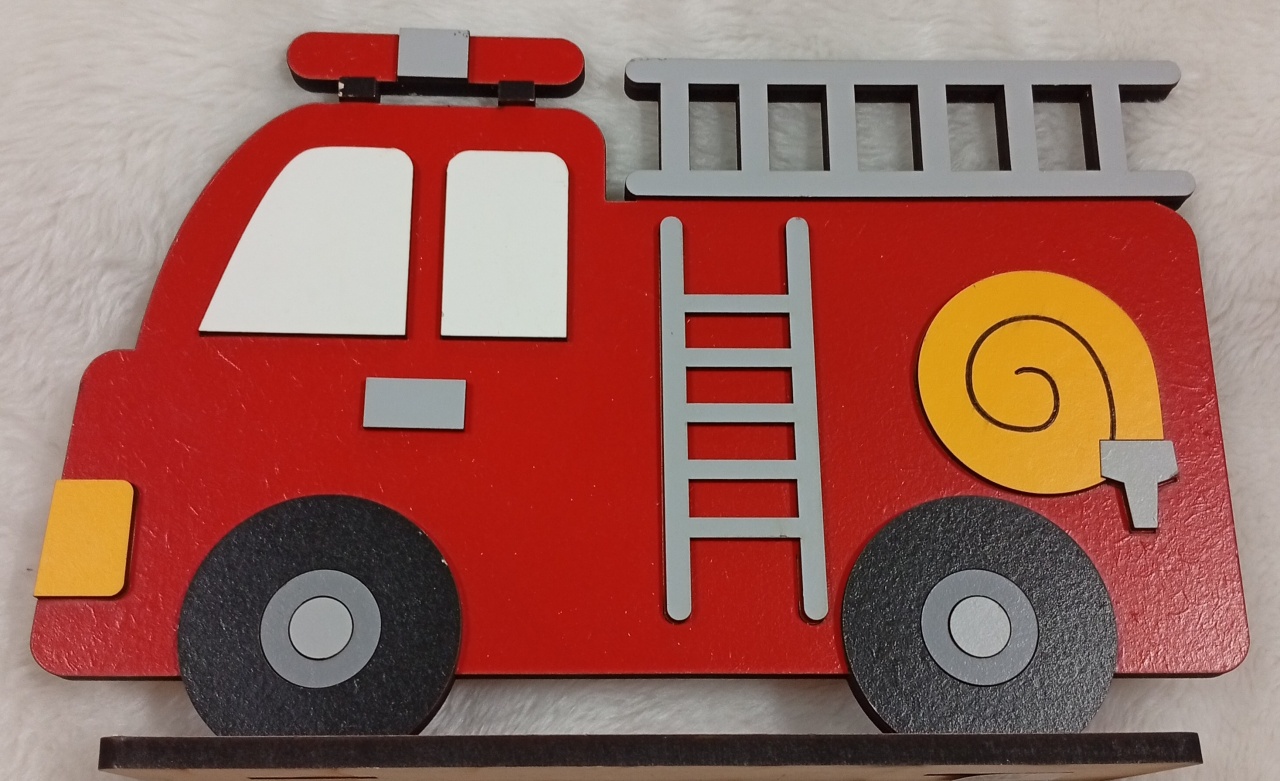 Displays Mdf 3D - Bombeiro Mod2 - Três Marias Festas