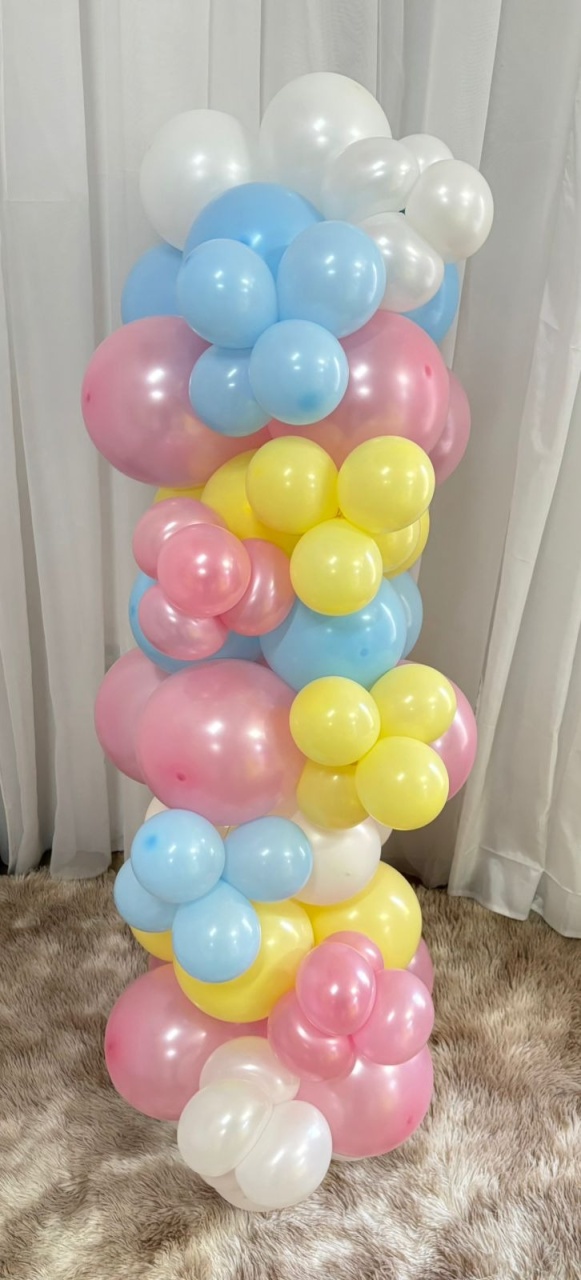 Mini Arco Balões 1,20 Metros (2 Cores Perolizadas) - Três Marias Festas