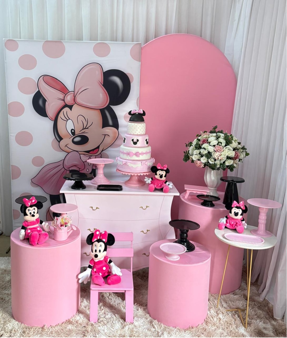 Minnie Rosa (Mod2) - Três Marias Festas