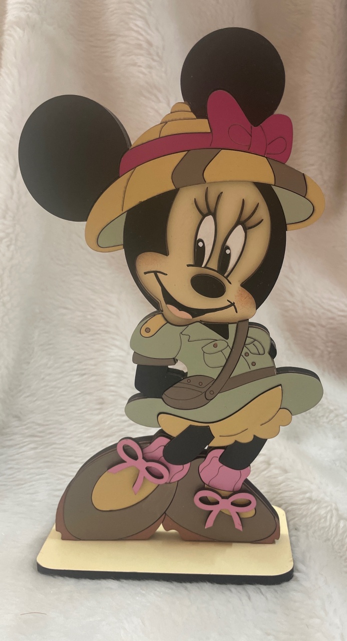 Display Mdf- Minnie Safari  - Três Marias Festas