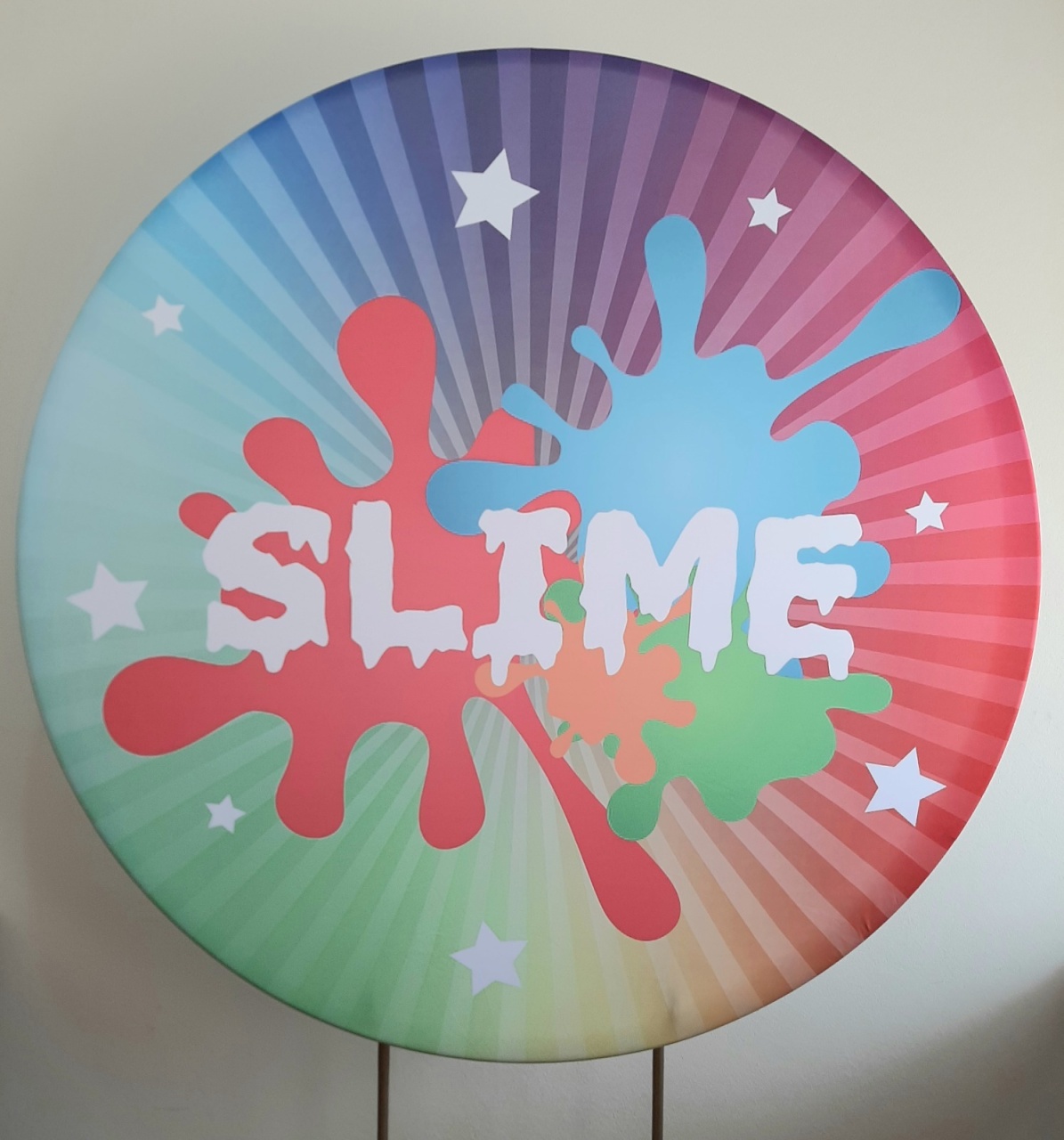 Painel Sublimado Slime - Três Marias Festas