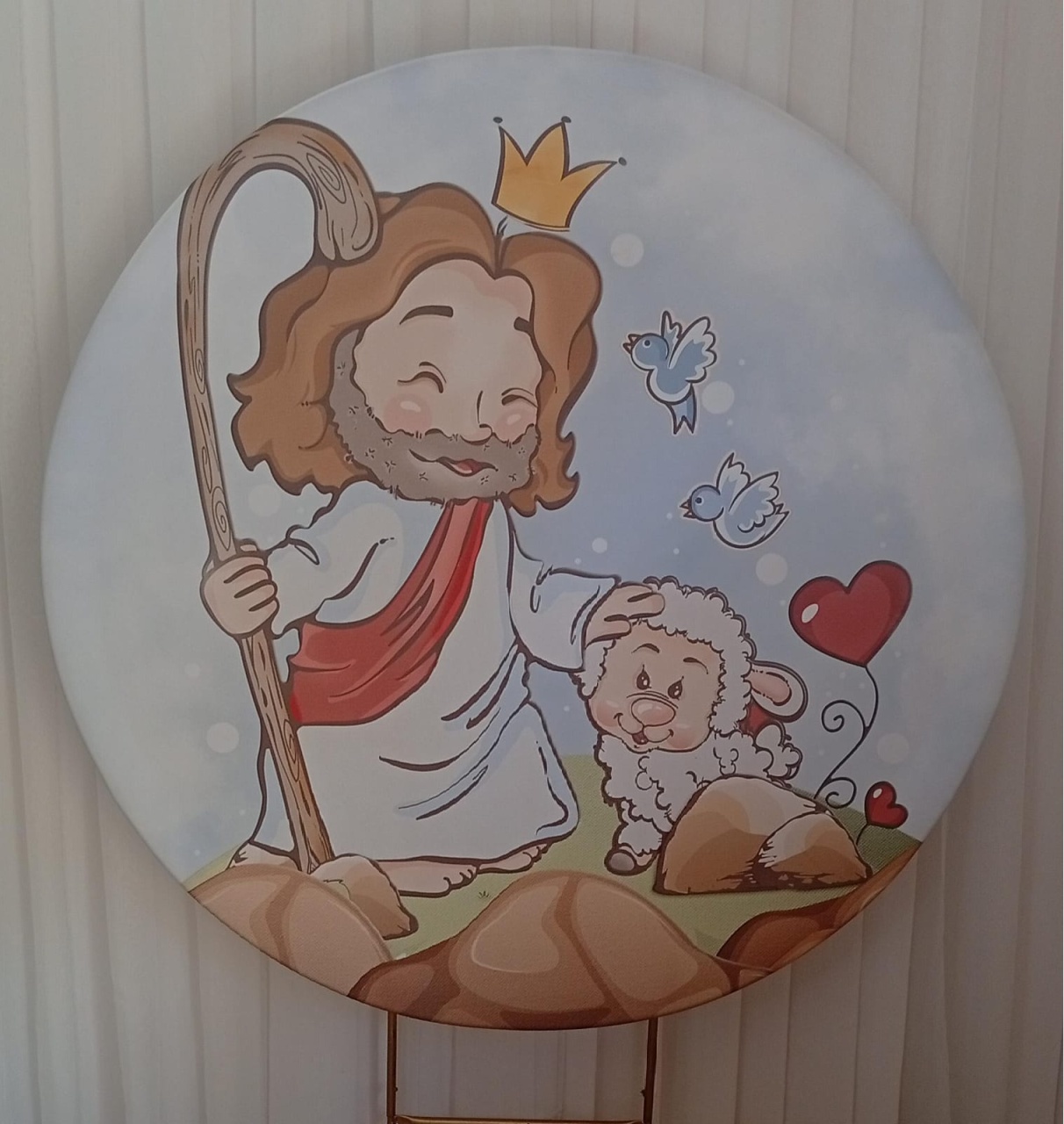 Painel Sublimado Jesus Baby - Três Marias Festas