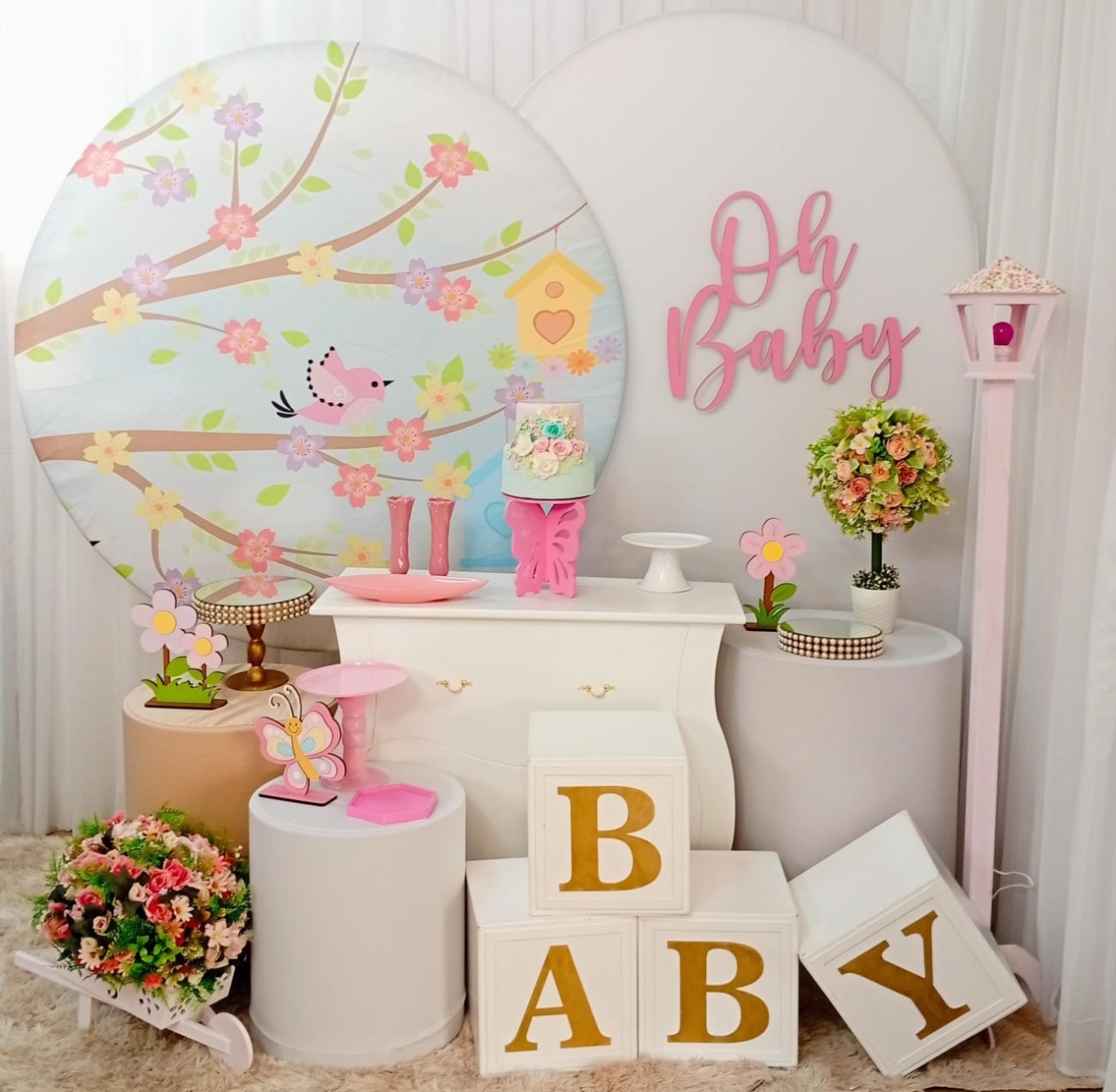 Jardim Encantado Com Baby (Mod2) - Três Marias Festas