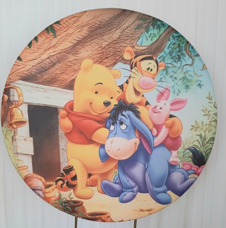 Painel Sublimado Ursinho Pooh - Três Marias Festas