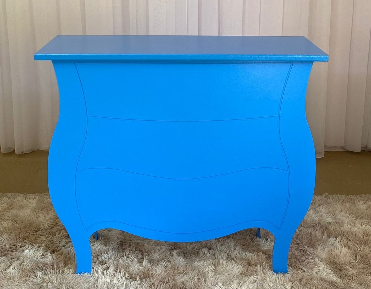 Cômoda Bombe Azul Celeste - Três Marias Festas